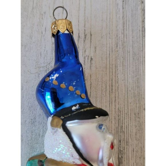 Poland Blown glass soldier Nutcracker backpack glitter ornament Xmas decor - Picture 7 of 11